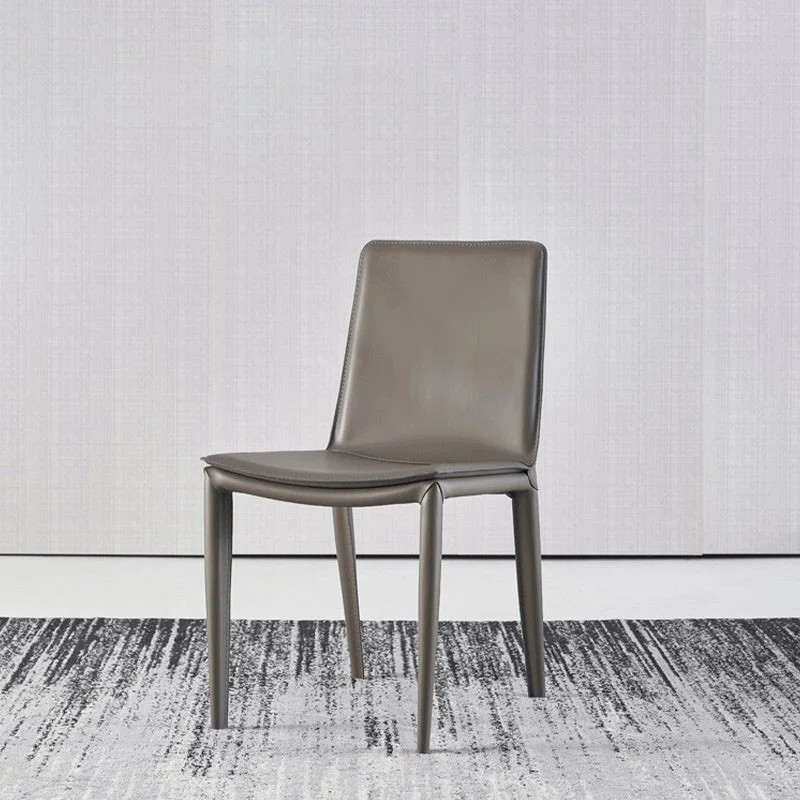 Contemporary Dining Metal Chair Armless Side Chairs for Kitchen