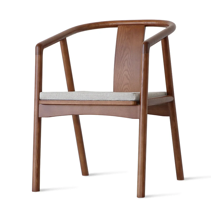 Traditional Style Chairs Dining Arm Chairs with Wooden Legs for Kitchen