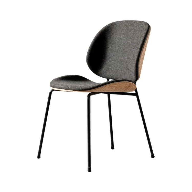 Modern Style Kitchen Chair Dining Armless Chair with Metal Legs