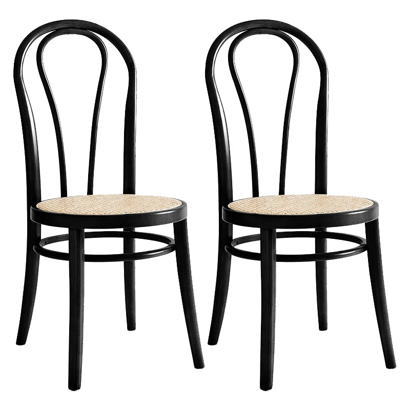 Queen Anne Back Chair Traditional Wood Dining Kitchen Room Side Chair