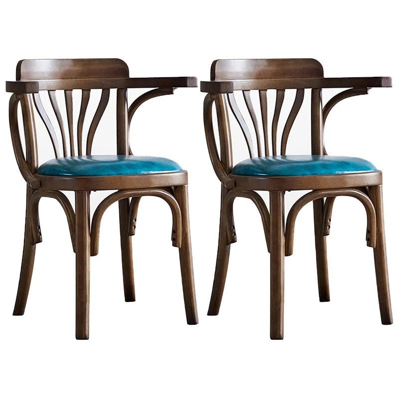Windsor Back Chair Traditional Wood Dining Kitchen Room Arm Chair