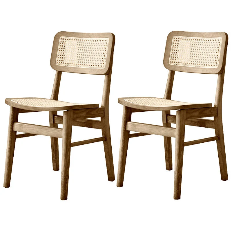 Open Back Side Chair Wood Traditional Dining Kitchen Room Chair