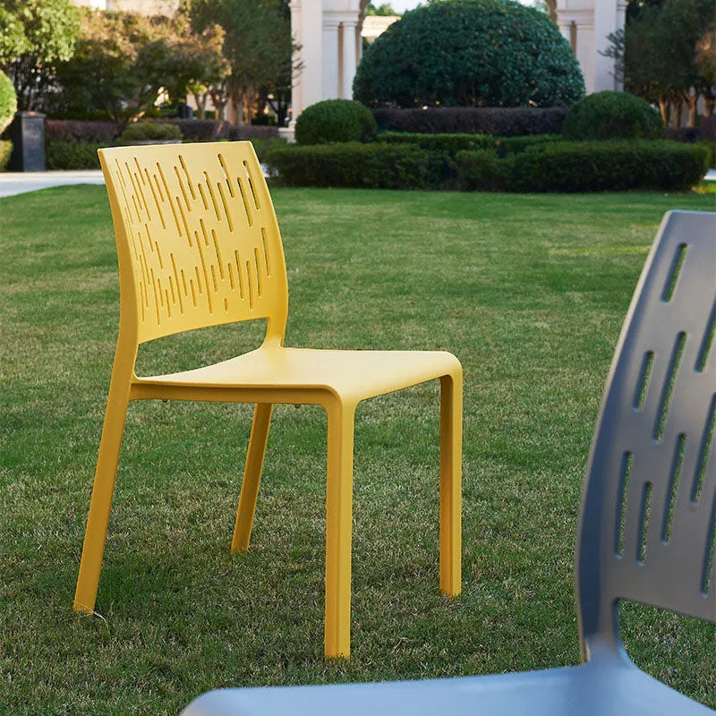 Modern Minimalist Square PET Chair Backrest For Outdoor Patio