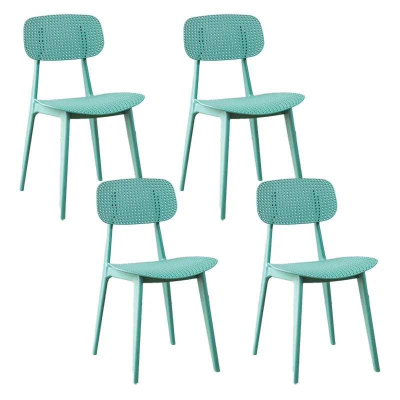 Contemporary Side Chair Plastic Open Back Dining Room Chair for Dining Room