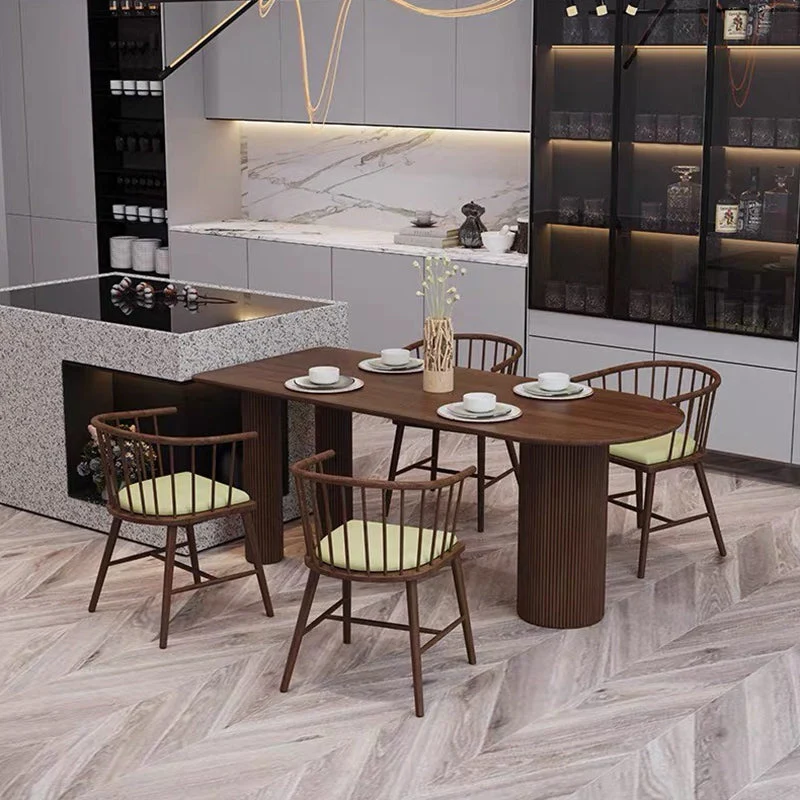 Solid Wood Dining Table Contemporary Style Dinner Table for Home Kitchen Dinner