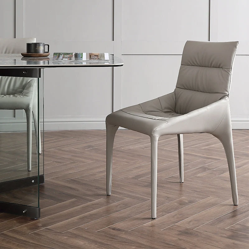 Faux Leather Chair Upholstered Armless Dining Chairs for Home
