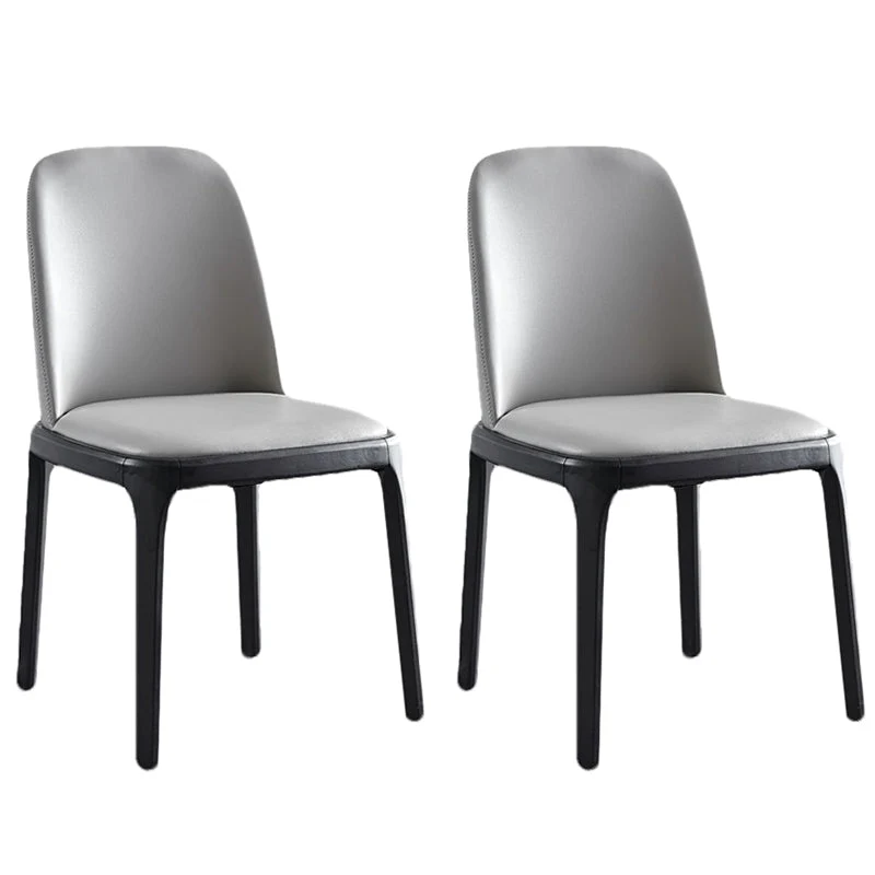 Modern Dining Room Side Chairs Ash Wood Armless Chairs for Home