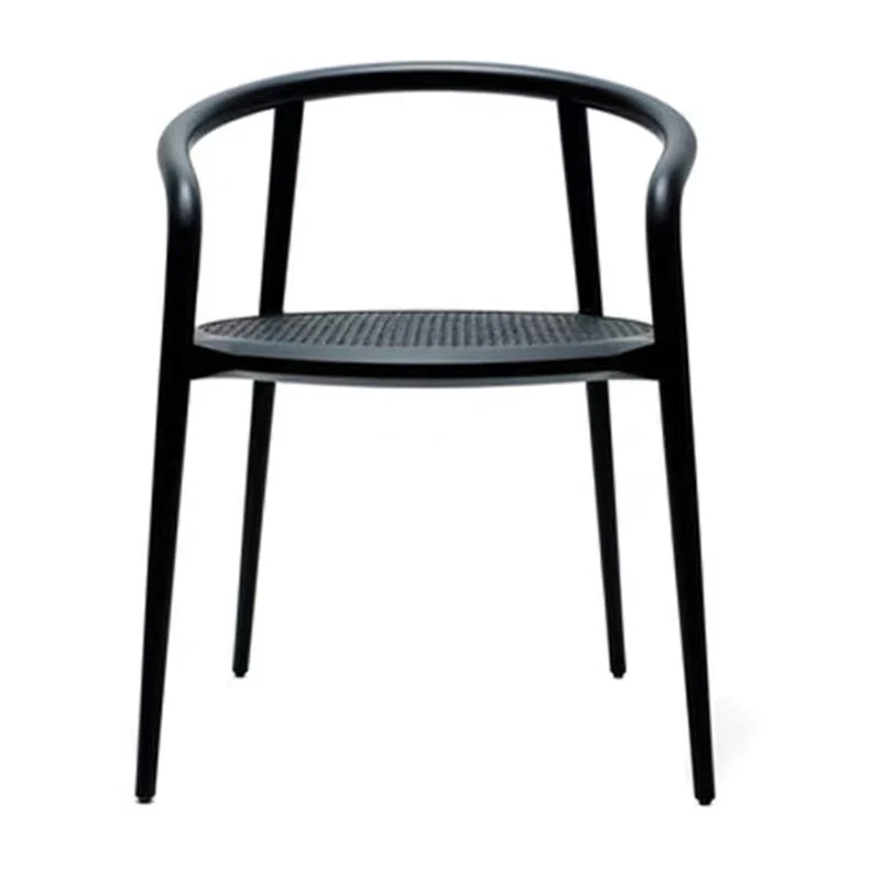 Open Back Dining Arm Chair Solid Wood Dining Room Chair for Home