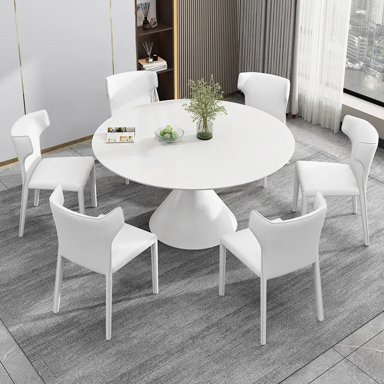 Sintered Stone Home Dining Table Modern Dining Room Table with Pedestal Base