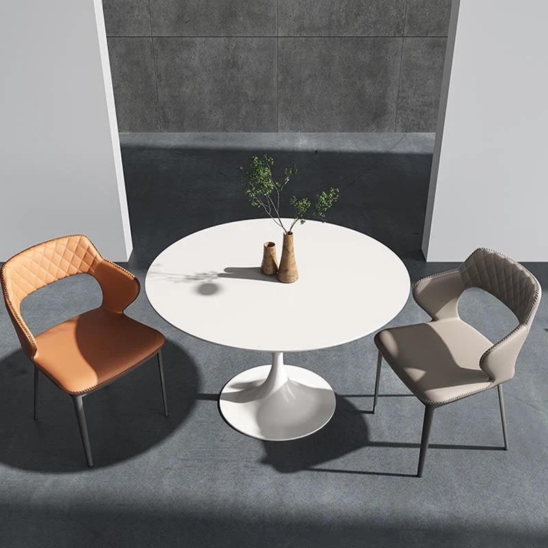 Sintered Stone Home Dining Table Modern Pedestal Dining Room Table