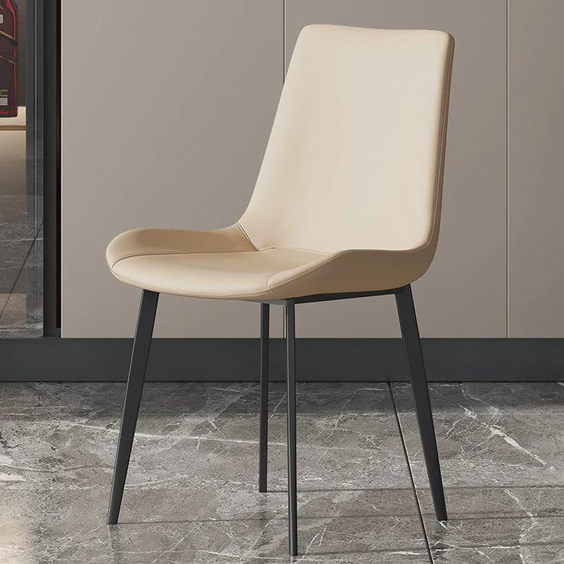 Industrial Armless Dining Chairs Upholstered Side Chair for Home