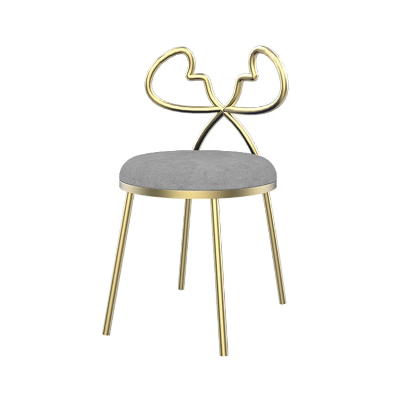 Fabric Dining Side Chair Nordic Design Armless Open Back Dining Chairs
