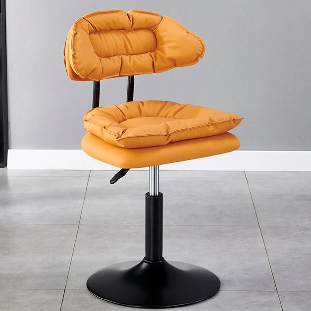 Modern Simplicity Microfiber Leather Iron SGS Sponge Semicircular Counter Stool Backrest Footrest For Kitchen