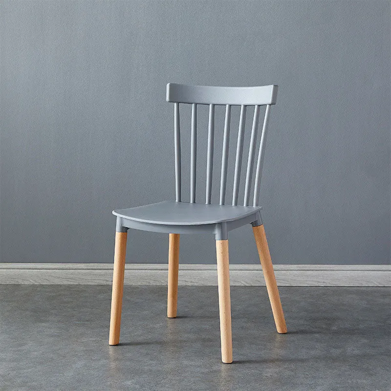 Contemporary Style Chair Dining Armless Dining Chairs with Wooden Legs for Home