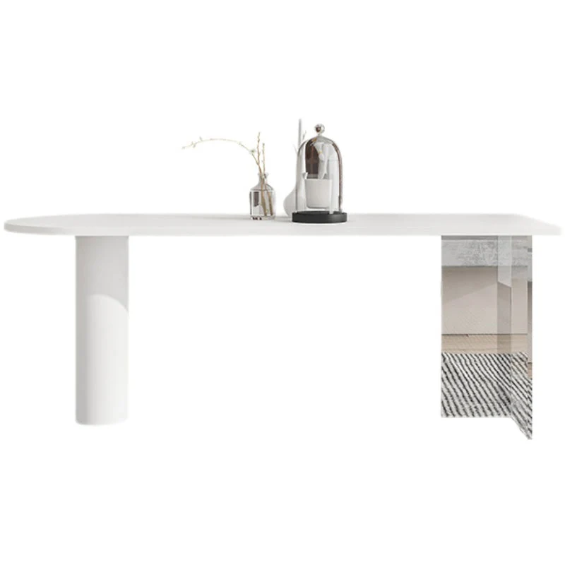 Modern Pink in Wood Counter Table Specialty Dining Table for Kitchen