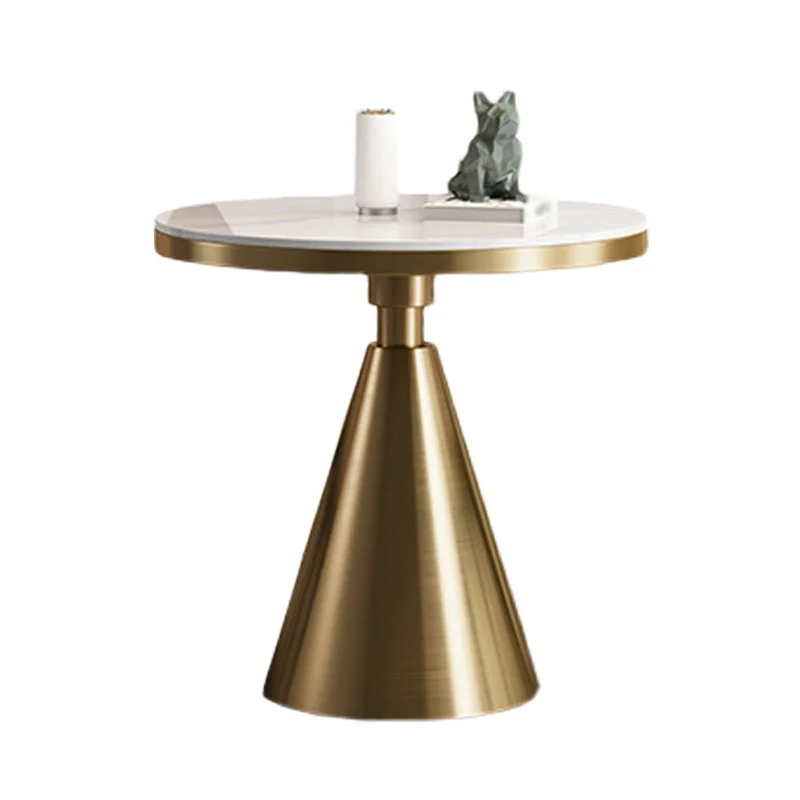 Stone and Steel Dining Site Table Traditional Luxury Round Dining Table
