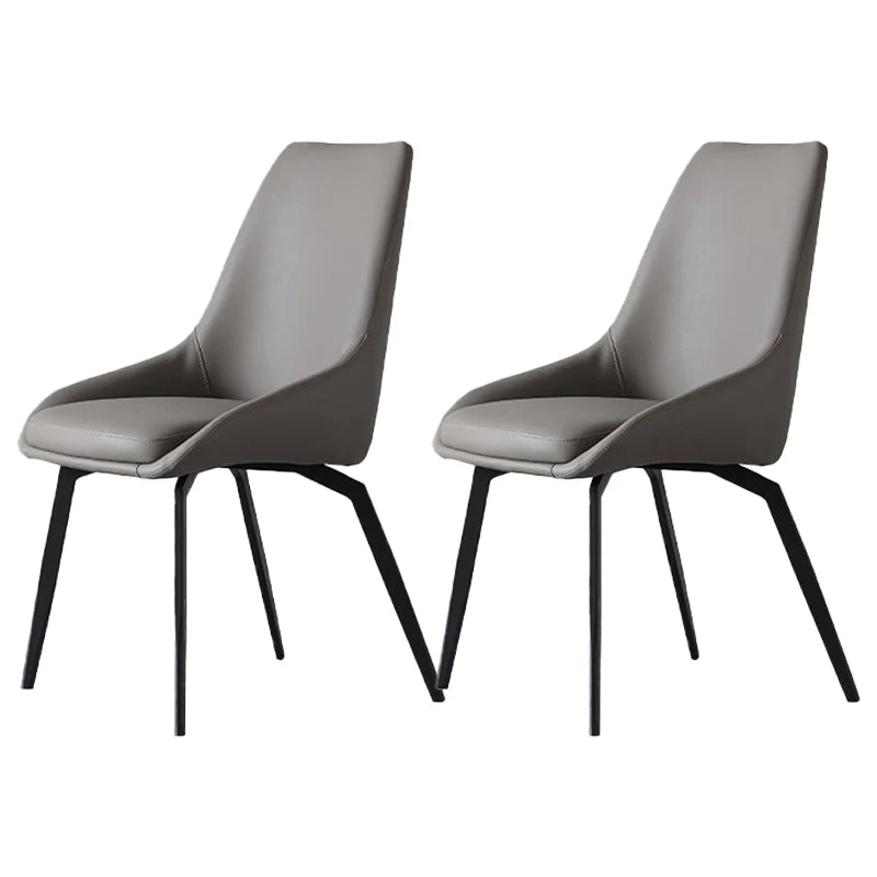 Contemporary Dining Chair Dining Arm Side Chairs for Kitchen with Metal Legs