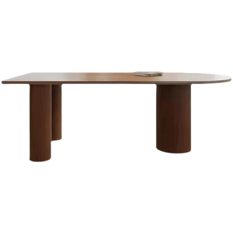 Modern Brown in Solid Wood Counter Table Specialty Dining Table for Kitchen