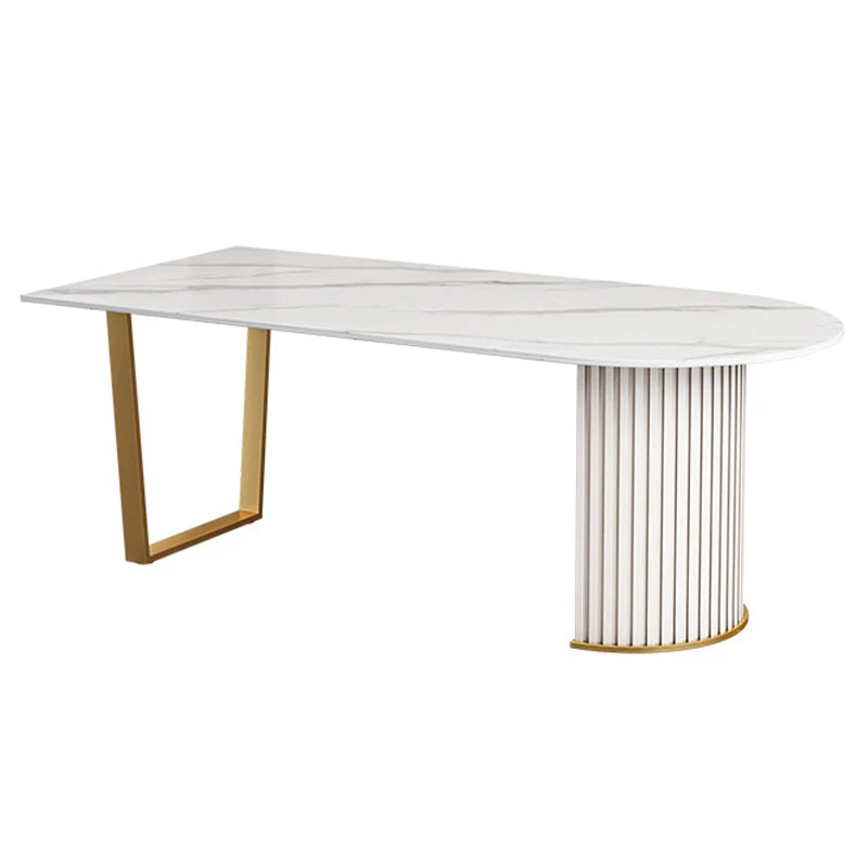 Sintered Stone Dining Table Traditional Luxury Table for Kitchen