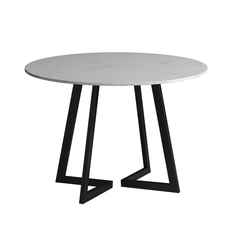 Traditional Luxury Dining Table White Marble Round Dining Table for Home