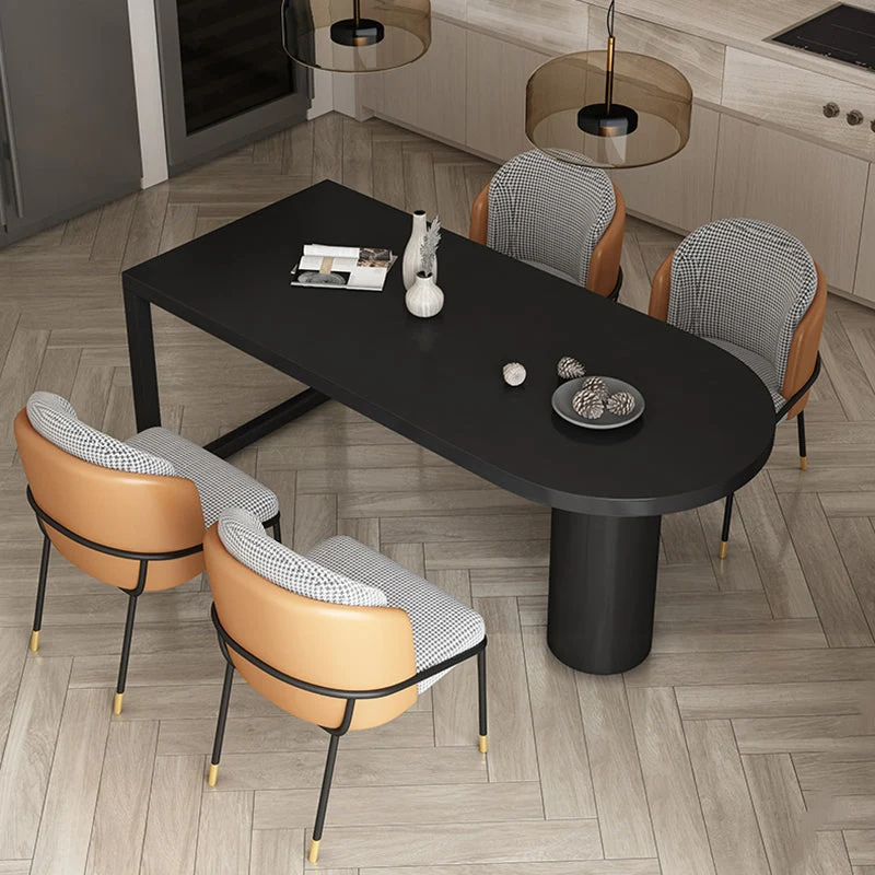 Contemporary Style Dining Table Double Pedestal Dining Site Table for Home