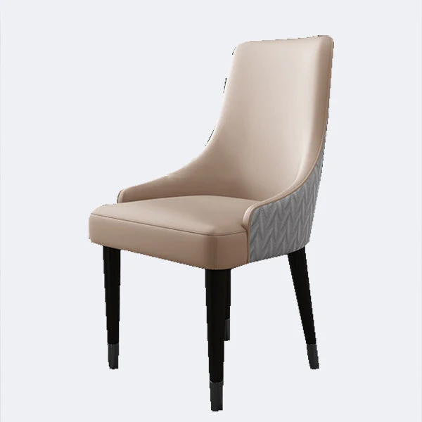 Contemporary Style Chairs Arm Dining Chairs with Wood Legs for Kitchen