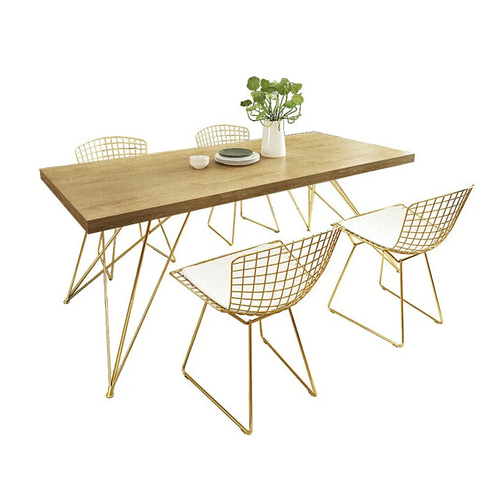 Luxury Style Dining Table Rectangle Dinette Table for Home Kitchen