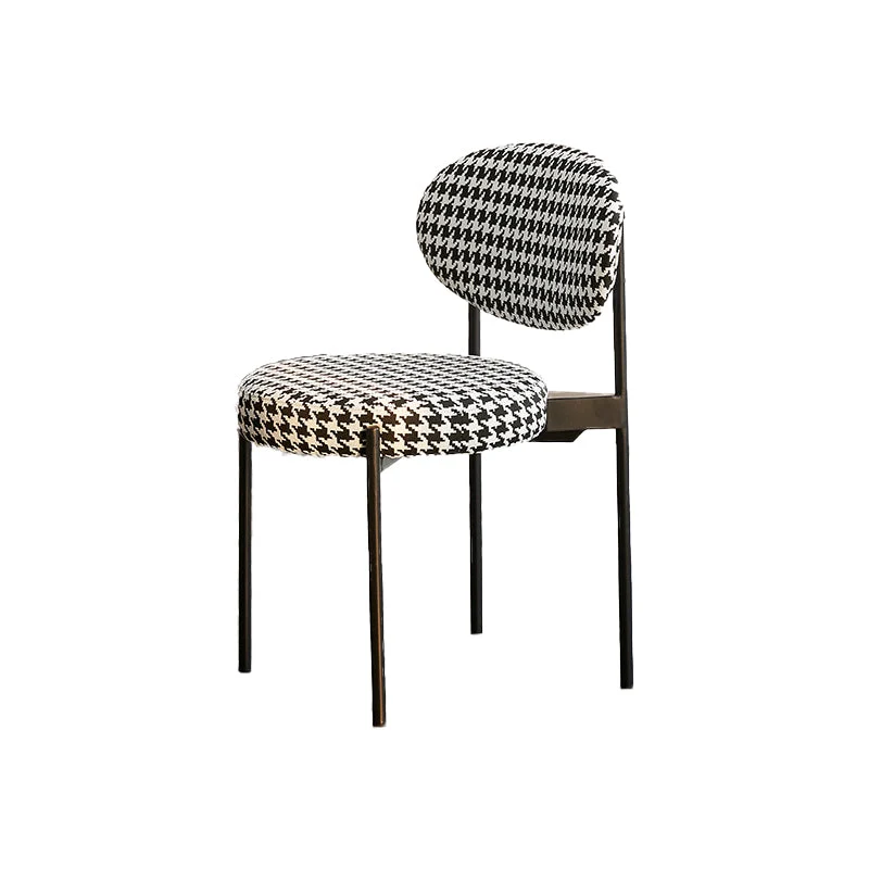 Industrial Metal Dining Room Chair Open Back Dining Side Chair