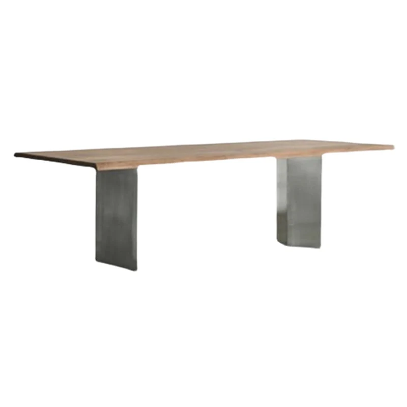 Rectangle Dining Table Luxury Solid Wood Fixed Table of Solid Wood