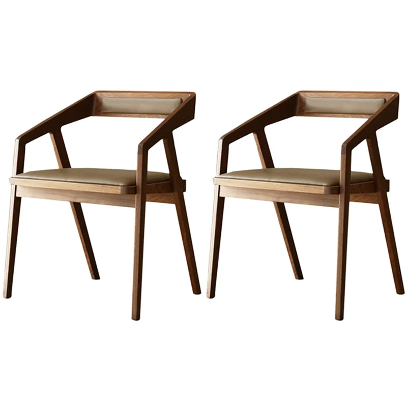 Contemporary Kitchen Dining Armchair Wood Side Dining Chairs