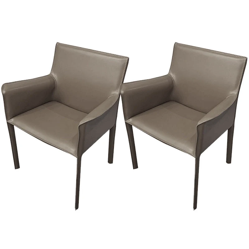 Faux Leather Kitchen Arm Chairs Contemporary Upholstered Dining Chairs