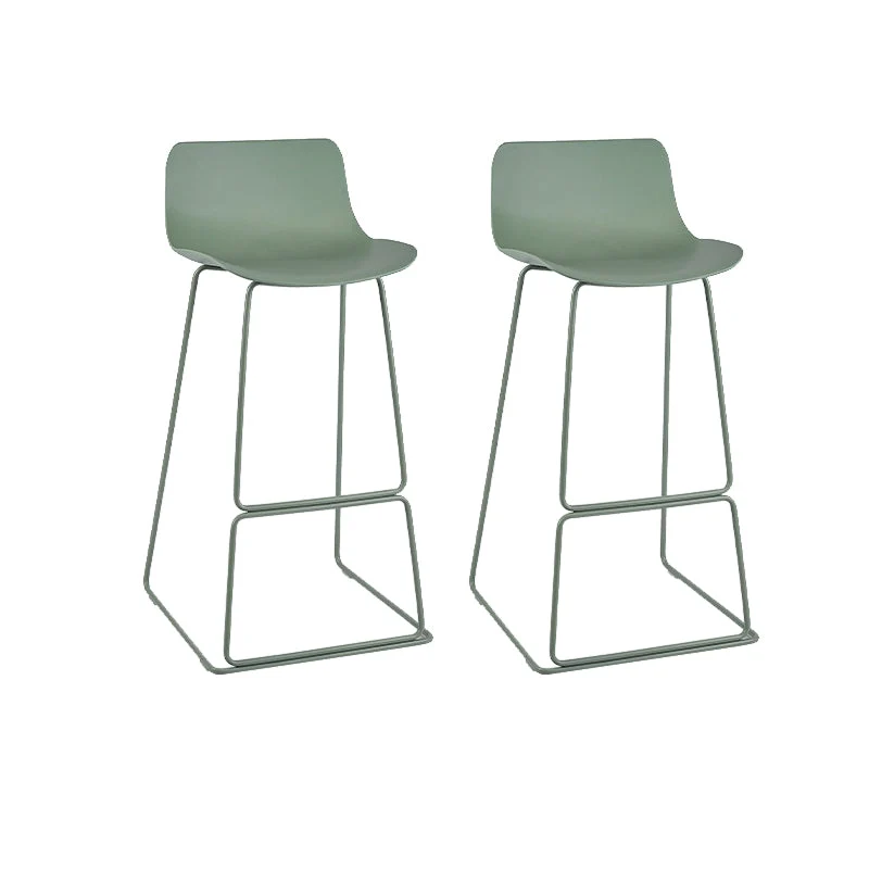 Indoor Footrest Dining Stool Plastic Industrial Low Back Counter-height Stool