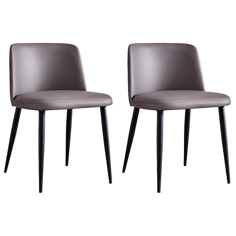 Faux Leather Kitchen Dining Chairs Contemporary Upholstered Dining Chairs