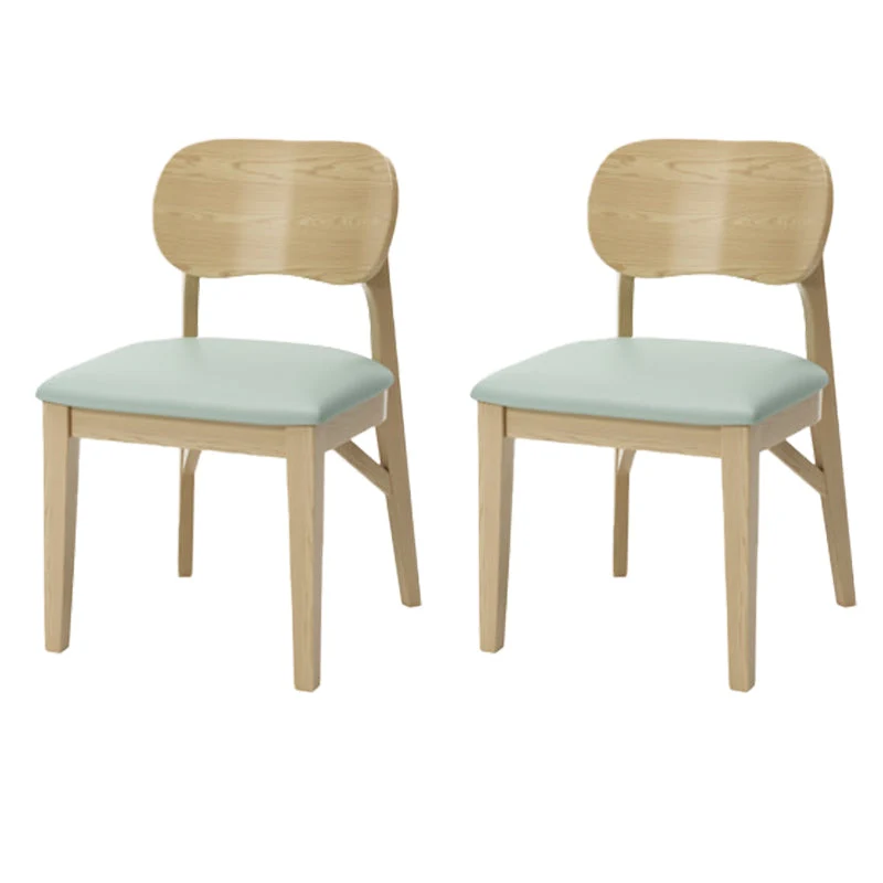 Wood Kitchen Dining Side Chair Upholstered Armless Dining Chairs