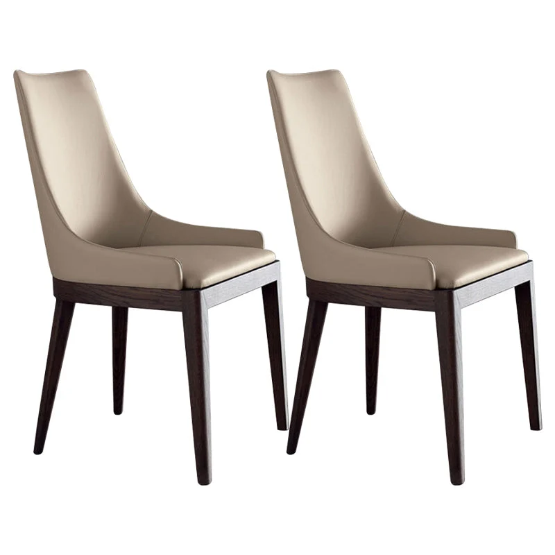 Wood Kitchen Dining Side Chair Contemporary Upholstered Dining Chair