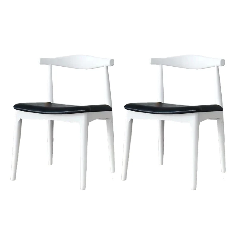 Contemporary Side Chair Wood Open Back Dining Room Chair for Indoor