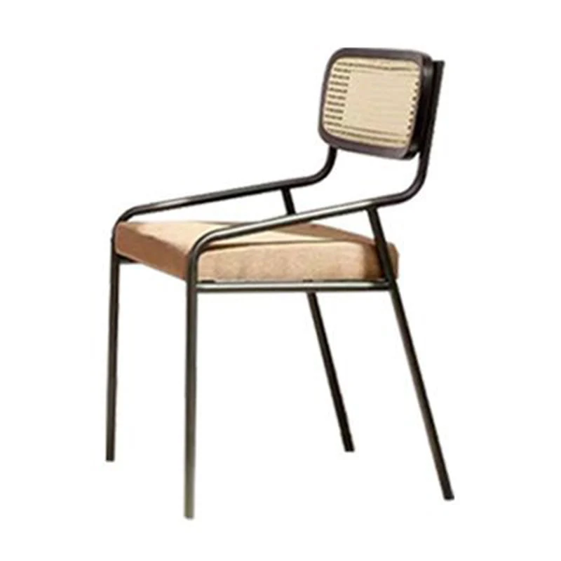 Upholstered Dining Chairs Open Back Dining Chairs with Metal Legs