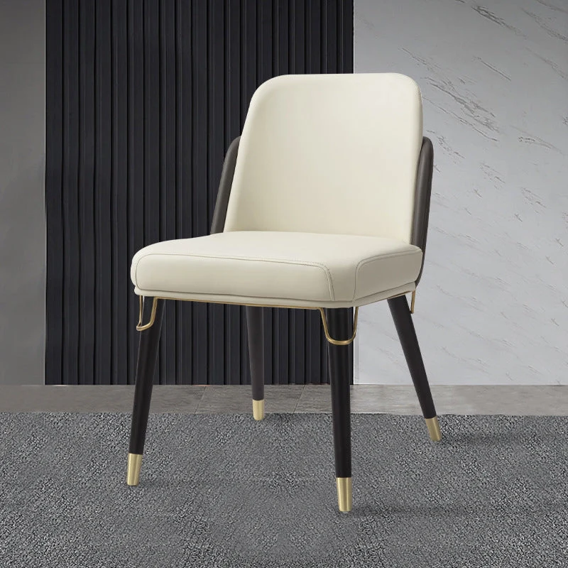 Contemporary Kitchen Dining Side Chair Faux Leather Parson Chair