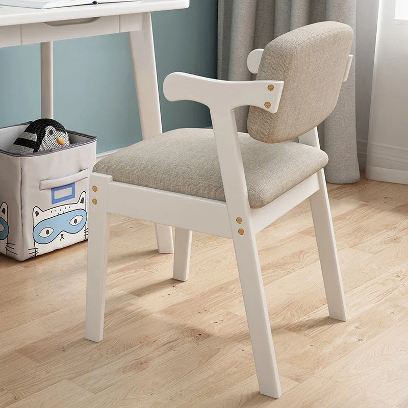 Contemporary Arm Chair Open Back Wood Dining Room Chair for Dining Room