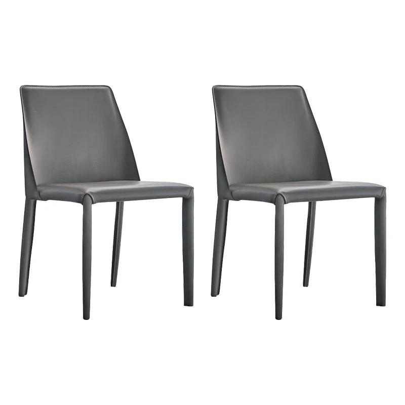Faux Leather Side Chair Contemporary Indoor Dining Side Chair