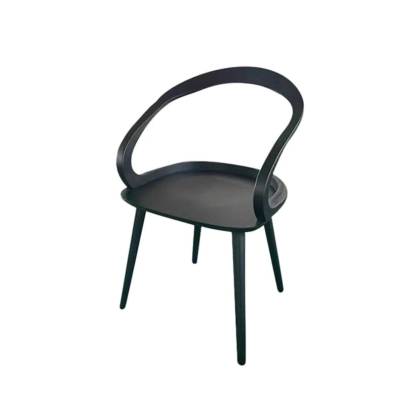 Traditional Arm Chair Open Back Wood Dining Room Chair for Kitchen
