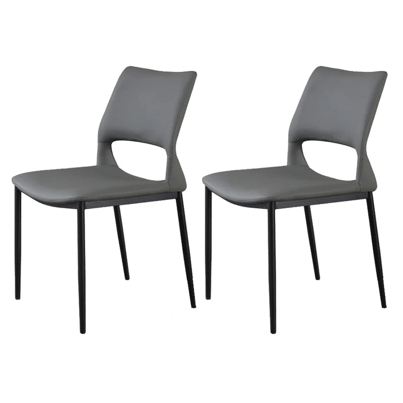 Open Back Dining Chair Contemporary Indoor Dining Side Chair