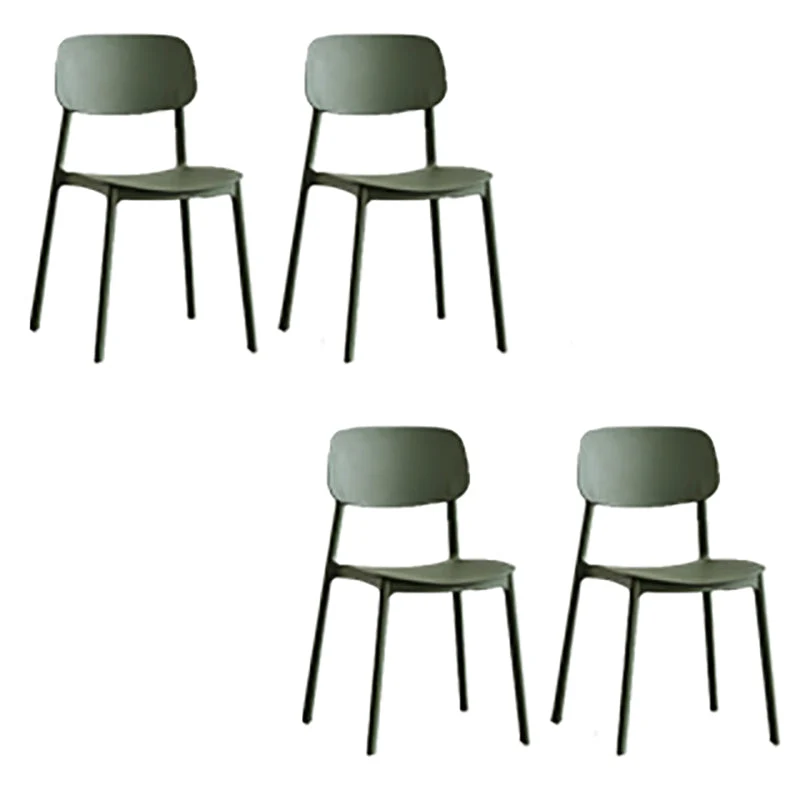 Kitchen Home Stacking Side Chair Open Back Dining Side Chair