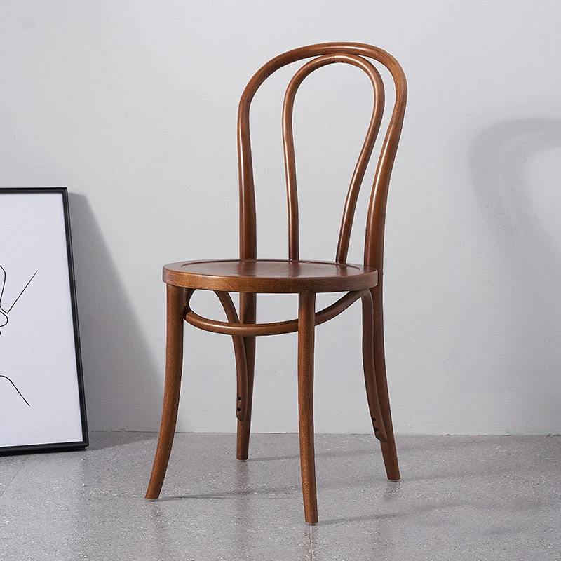 Solid Wood Side Chair Modern Windsor Indoor Dining Chair for Home