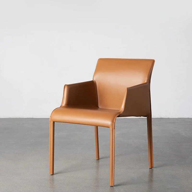 Home Faux Leather Side Chair Dining Room Parsons Dining Armchair