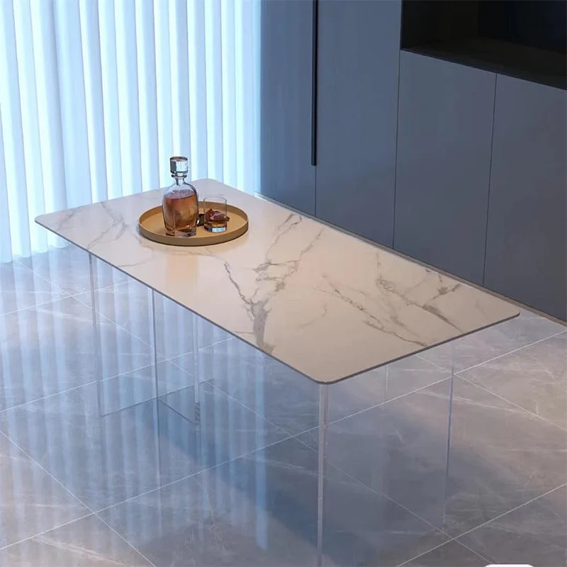 Contemporary Style Dining Table Rectangle Table for Home Kitchen