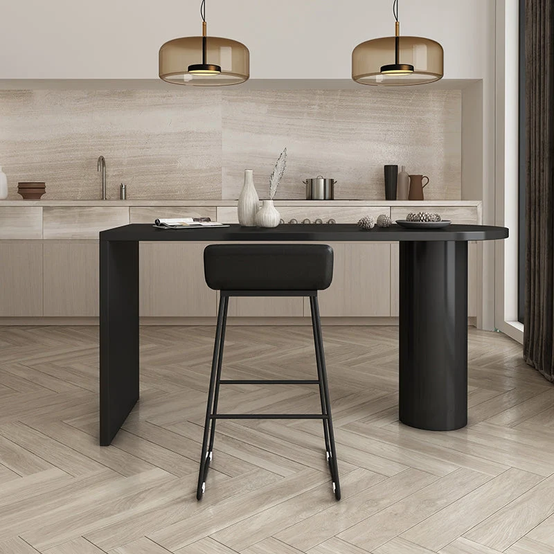 Freeform Solid Wood Dining Table Contemporary Dining Table for Kitchen