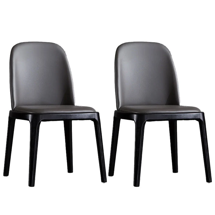 Industrial Indoor-Outdoor Dining Chair Parsons Chair with Upholstered