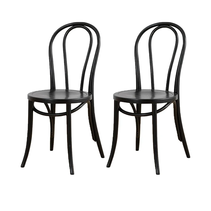Armless Kitchen Dining Side Chair Wood Windsor Dining Side Chair