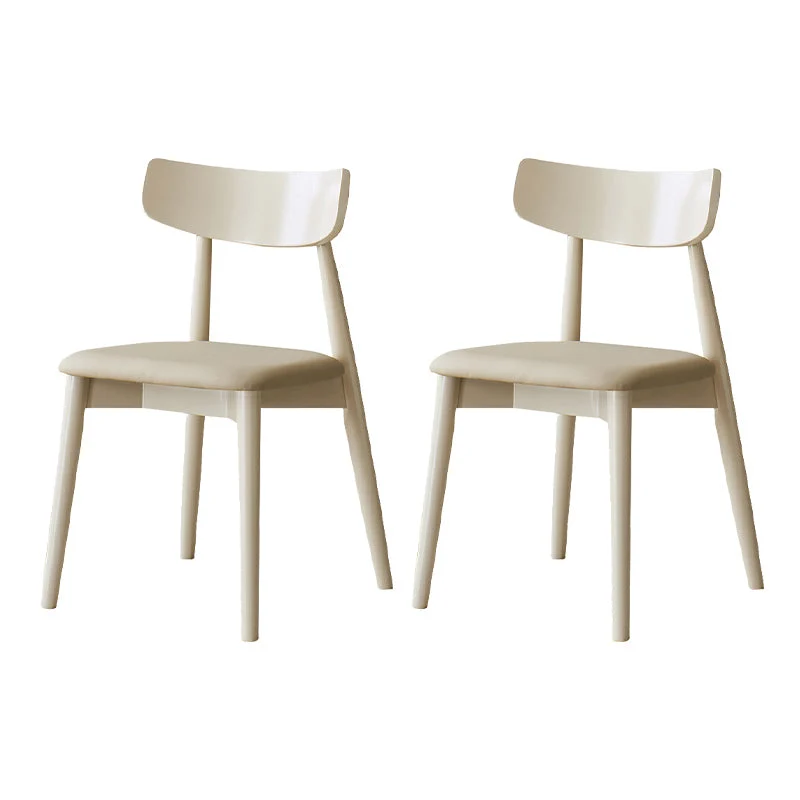 Contemporary Kitchen Dining Side Chair Oak Open Back Dining Chair